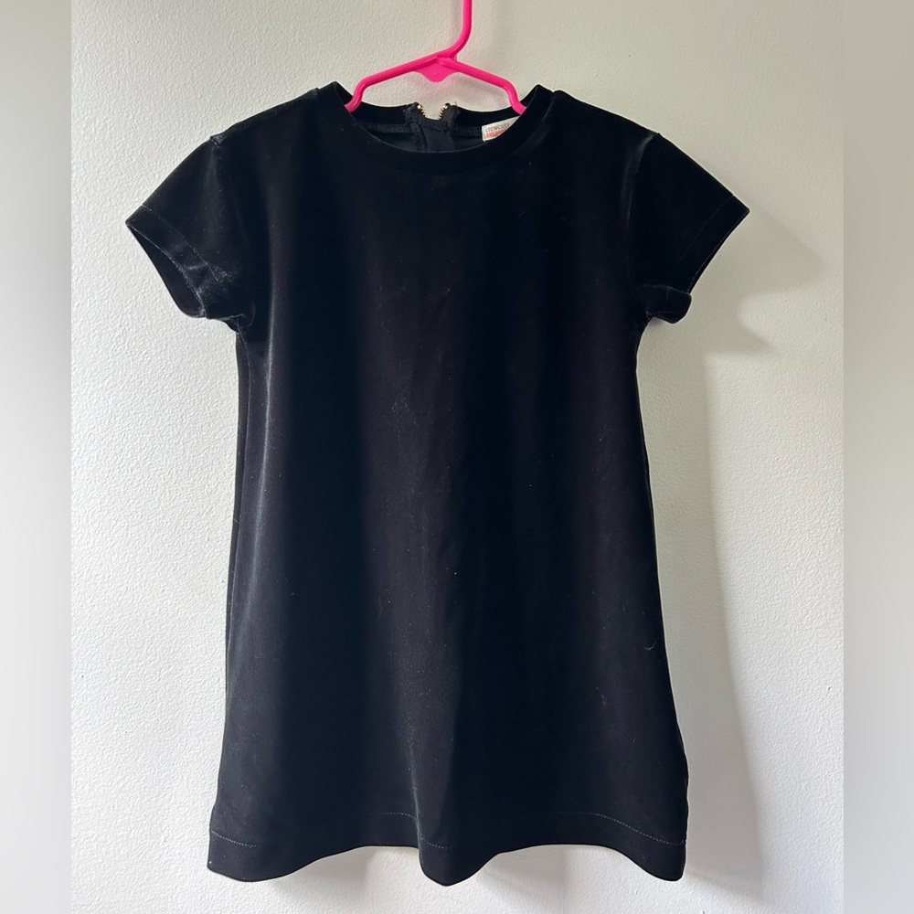 Girls CREWCUTS Velvet Black Dress Size 4